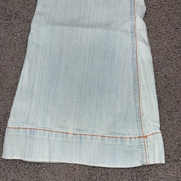 PARIS HILTON "That's Hot" HIP HUGGER LOW RISE BIG BELL LIGHT WASH Y2K JEANS - 28 - Picture 4 of 15